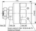 Разъем для фидерных кабелей J01120G0088 миниатюра 2