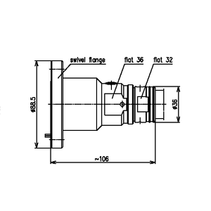 Разъем фланцевый EIA BN 978918 фотография 2