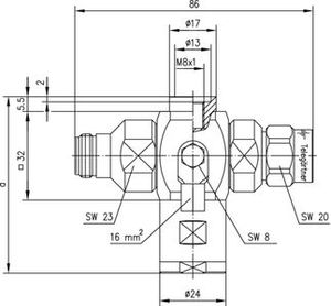 Грозоразрядник с четвертьволновым отрезком J01028A0022  фотография 2