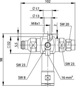 Грозоразрядник с четвертьволновым отрезком J01028A0051 фотография 2