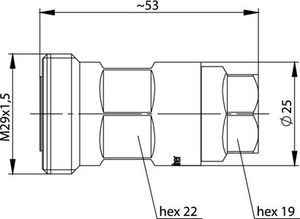 Разъем для полужёстких кабелей J01121D0044 фотография 2